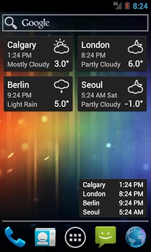 World Clock & Weather Widget