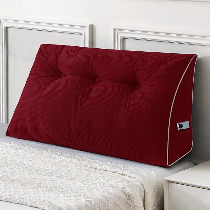 Amazon.com: Sasttie Headboard Pillow Twin, Wedge Pillow Headboard for ...