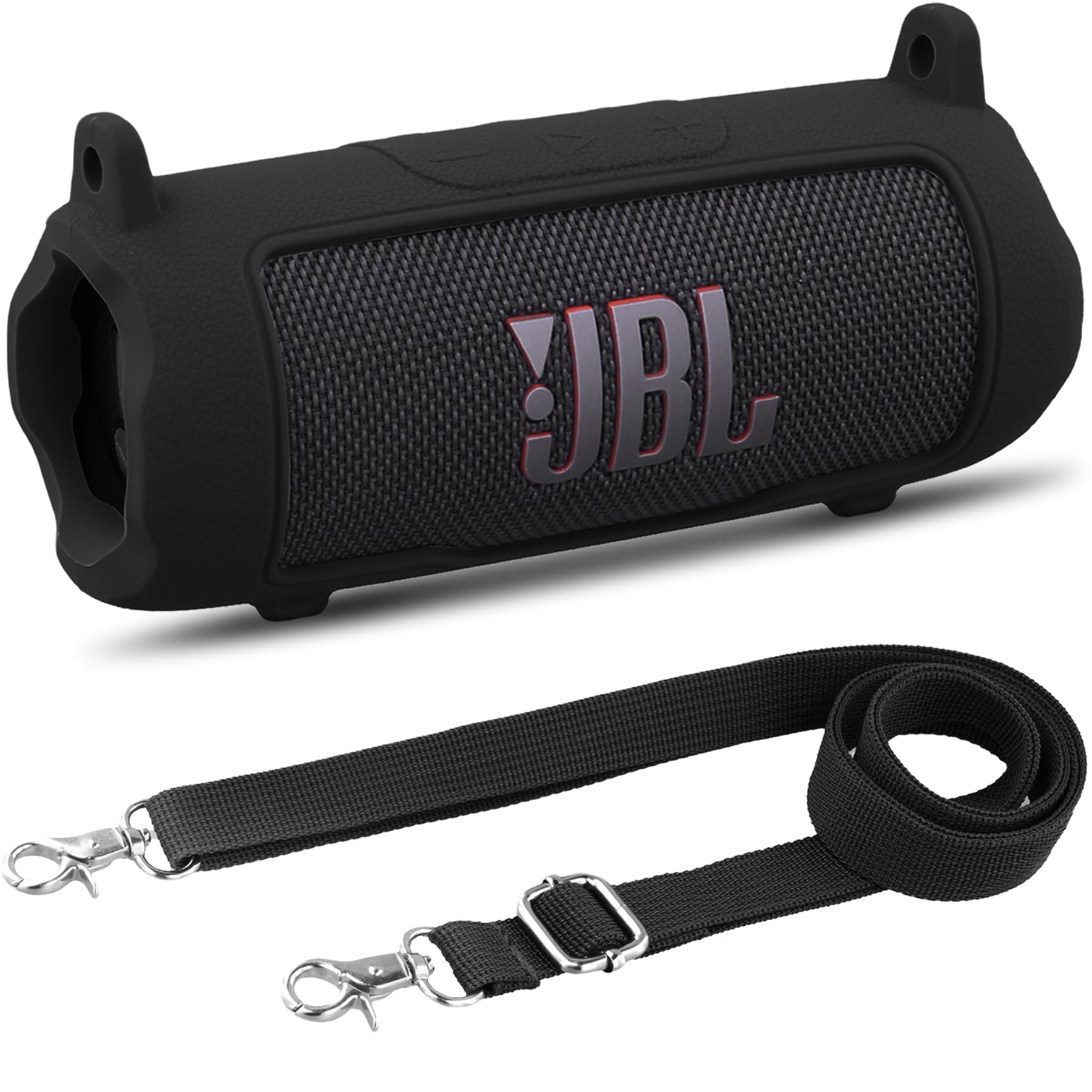 Étui Rigide Pour JBL Flip 7 - Housse Transport EVA Antichoc Avec Mousqueton