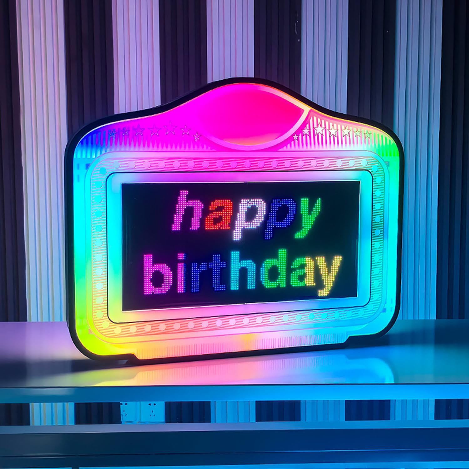 Presenza Bottiglia LED Club,Riproduzione A Scorrimento Programmabile Tramite App-per Matrimoni,Feste di Compleanno,Servizio Club VIP,con 2 Luci Decorative A Freccia