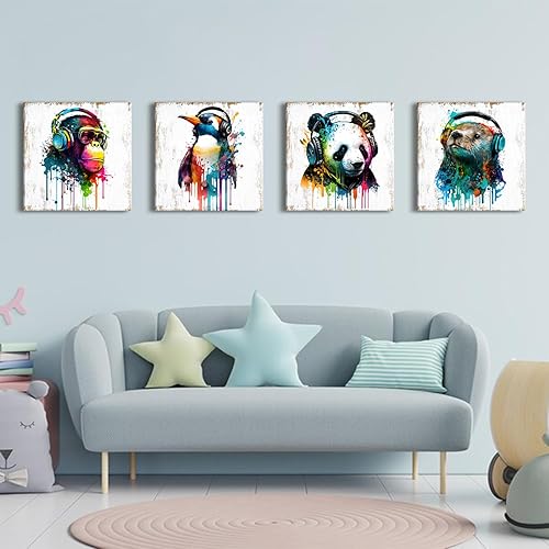 Miniatura 84 de Arte de pared de naturaleza con plantas verdes, decoración de pared de hojas botánicas tropicales, impresiones en lienzo para dormitorio, Hoja