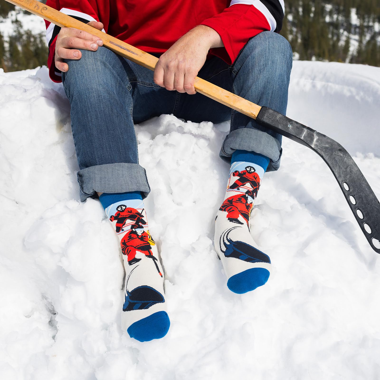 Lavley Funny Socks for Sports Fans and Players - Cool Novelty Gifts for Men, Women, & Teens