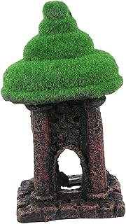 POPETPOP Decoração Para Lugar Betta Micro Esconderijo Musgo Peixe Realista Escondendo Artesanato DIY Acessórios Tanque Pontos Subaquáticos Verde Pequeno Aquário Caverna Reunindo-Se