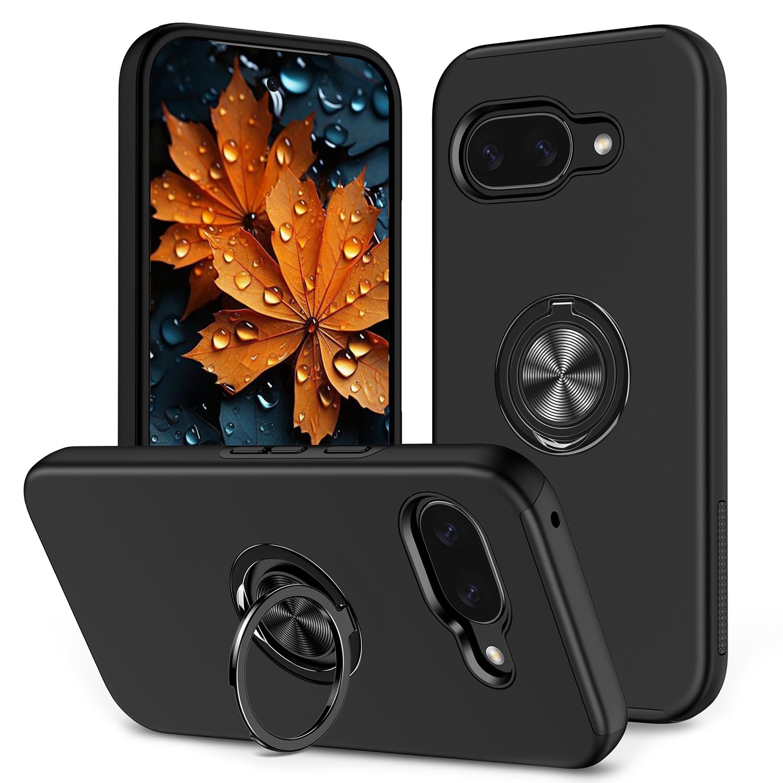 Amazon.co.jp: Google Pixel9a ケース リング 耐衝撃 TPU+PC