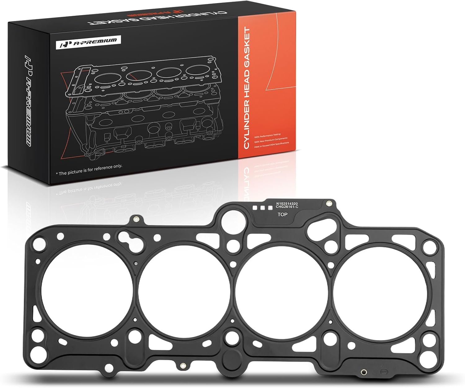 A-Premium L4 2.0L Engine Cylinder Head Gasket Compatible with Volkswagen Jetta 1999-2005 2011-2015, Golf 1999-2006, Beetle 1998-2005, Multi-Layer Steel