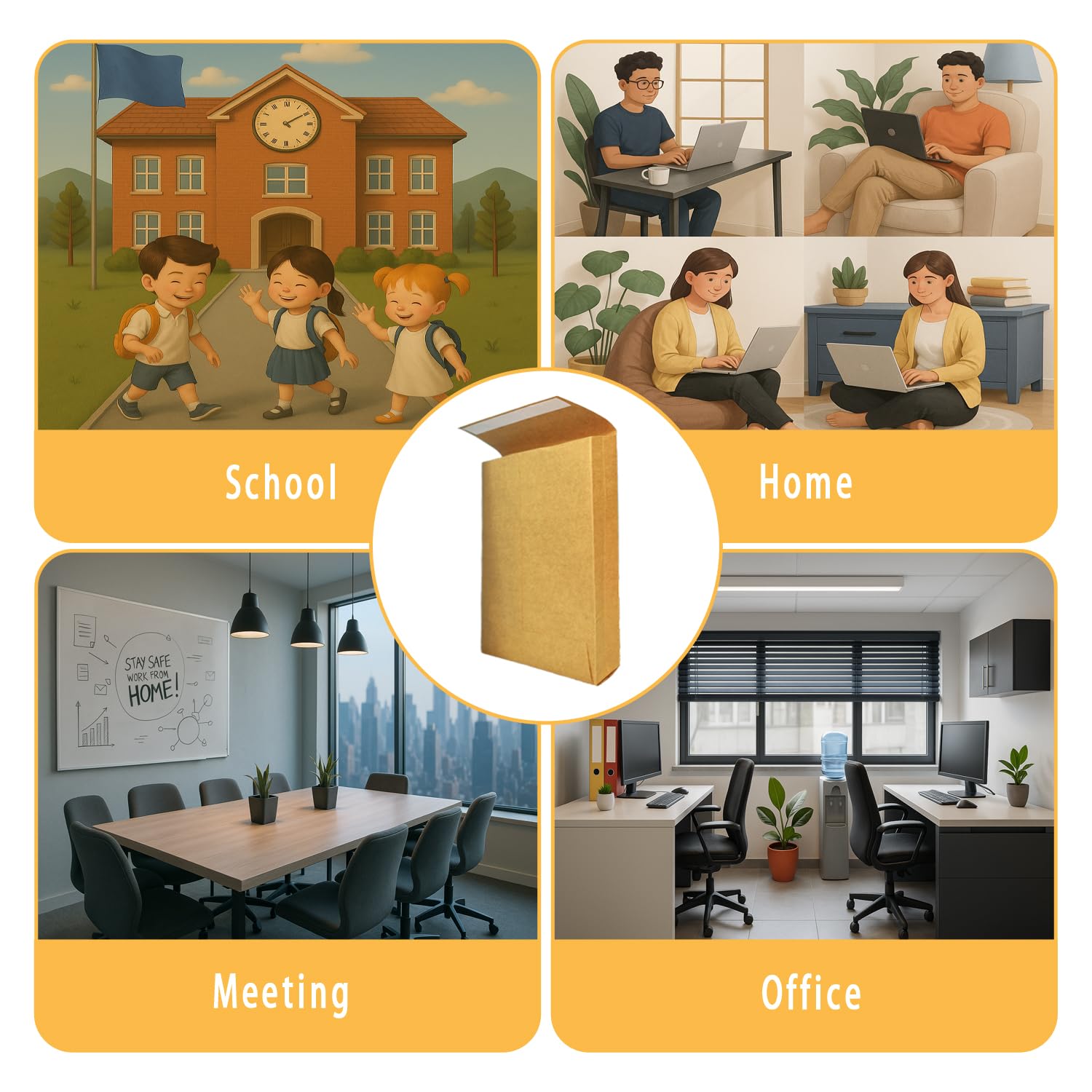 Sobres expandibles de 26 x 39.6 cm, sobres grandes de papel kraft para catálogo, para almacenamiento y organización de negocios, fotos, documentos (20 unidades)