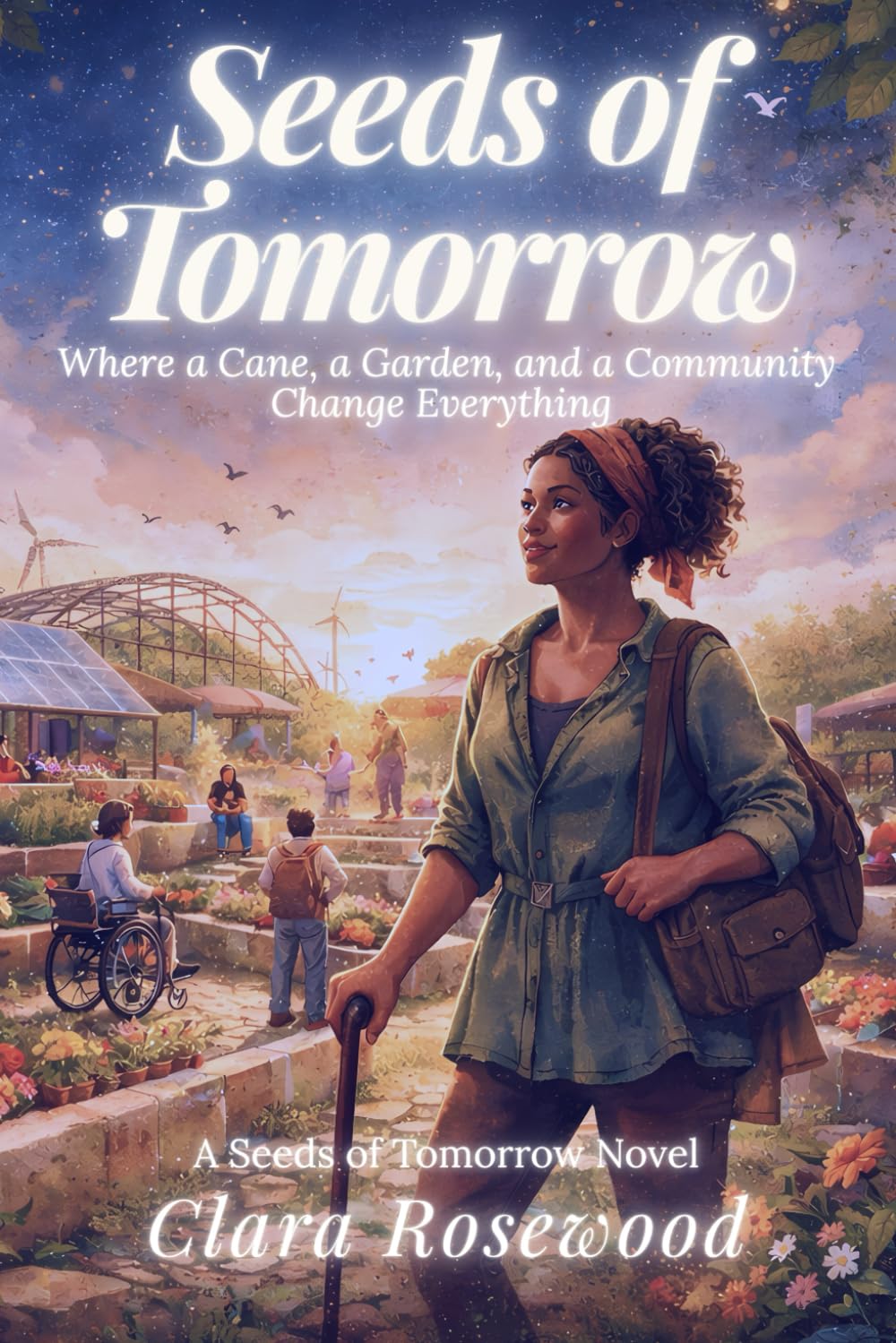 Seeds of Tomorrow: Where a Cane, a Garden, and a Community Change Everything (Seeds of Tomorrow: A Cozy Solarpunk Romance Series)