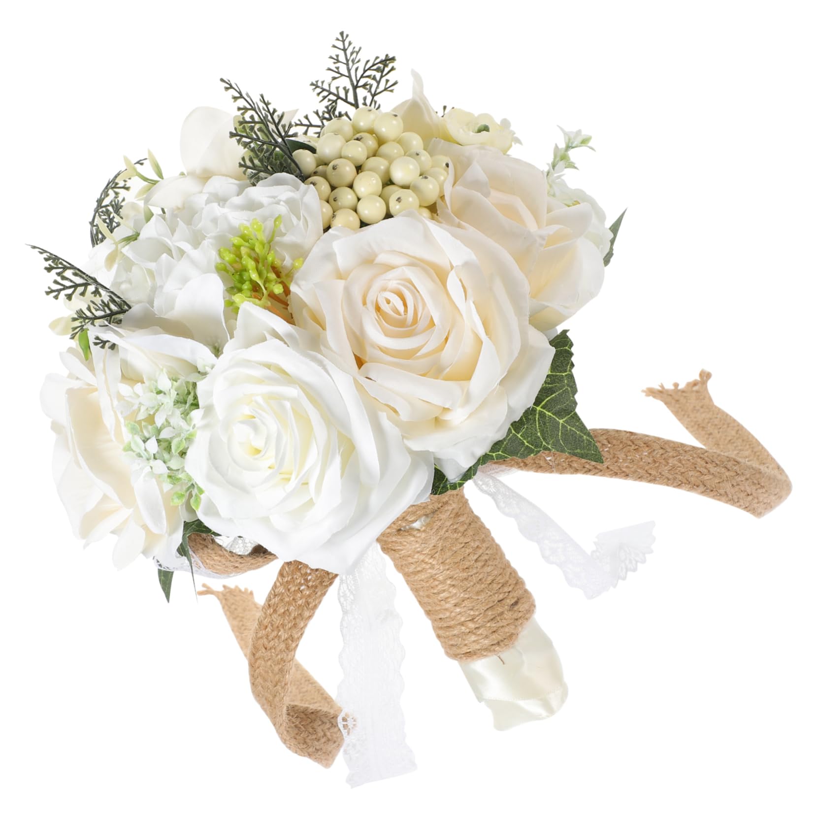 Großer Kunstblumenstrauss aus Seidenblumen mit Realistischer Optik Langer Haltbarkeit und Pflegeleicht für Hochzeit und Brautstrauß Dekoration
