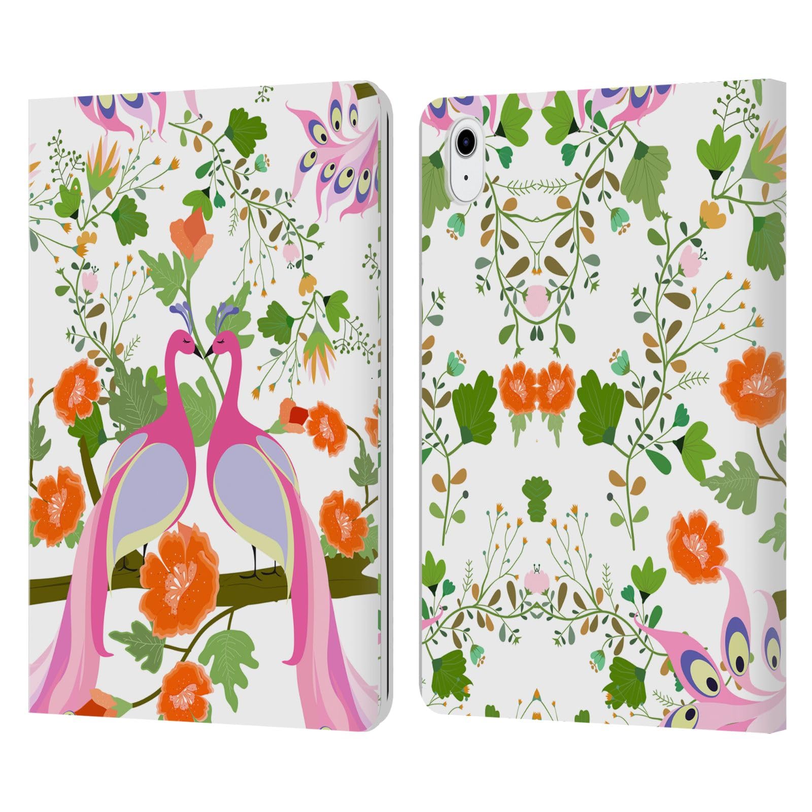 Carcasa Haroulita Pájaros para iPad Air 2022 tipo libro multiflores 7