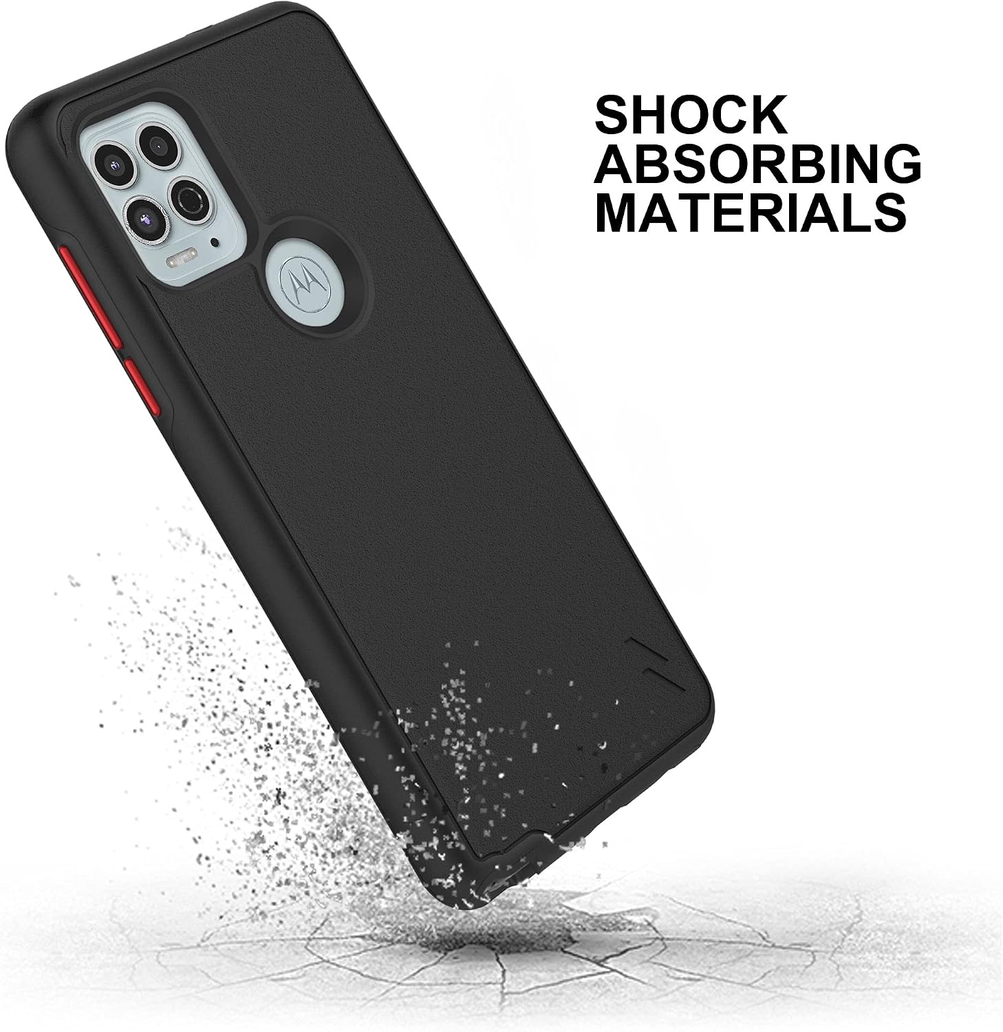 Zizo Realm Series for Moto G Stylus 5G (2021) Case - Sleek Modern Protection - Black