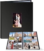 Photo Album Slip-in Album Photo Book 10 x 15 Holds up to 100 Photos Photo Album Features a Front Window Design, Photobook Suitable for Families, Travel (Horizontal and Vertical)