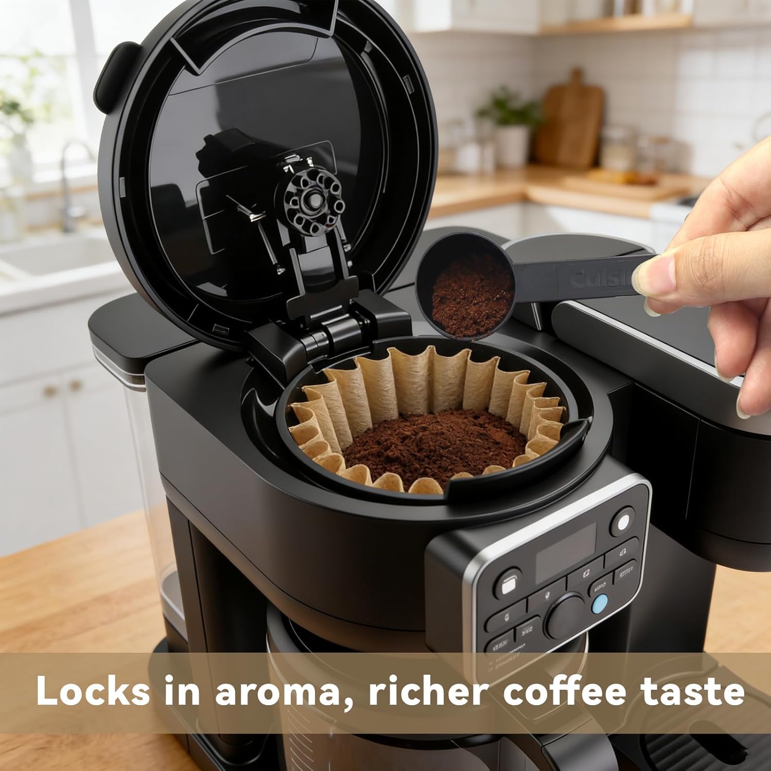 Paper Coffee Filters Compatible with Keurig Duo Coffee Maker, 200 Pcs Unbleached Extra-Deep Bowl Design Filter Paper for Keurig Duo 72oz