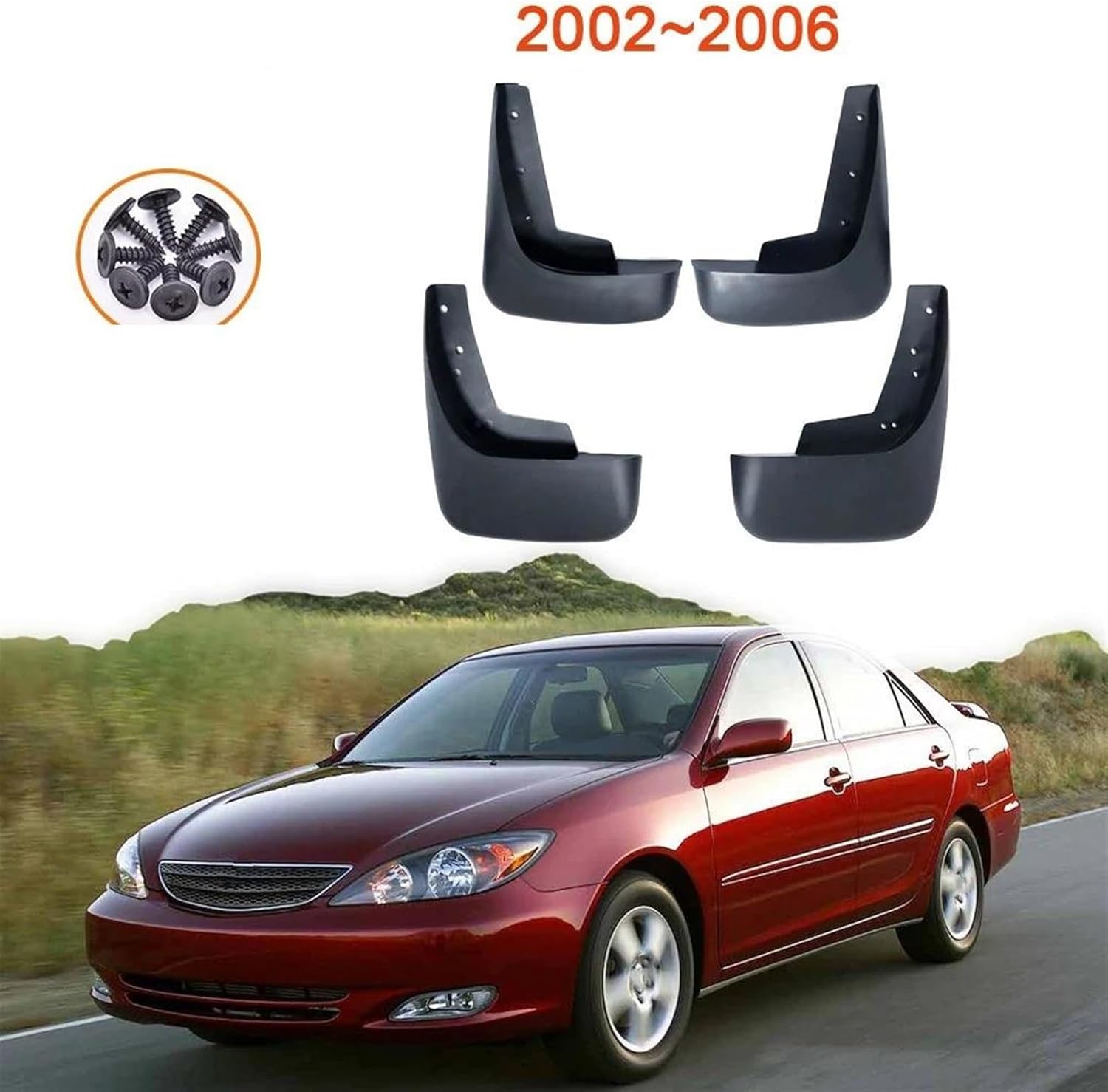 Car Splash Proof for Toyota Camry XV30 XV 30 30 2002-2006 Accessories Mud Flaps Splash Guards Flap Mudguards Fender Front Rear 4pcs