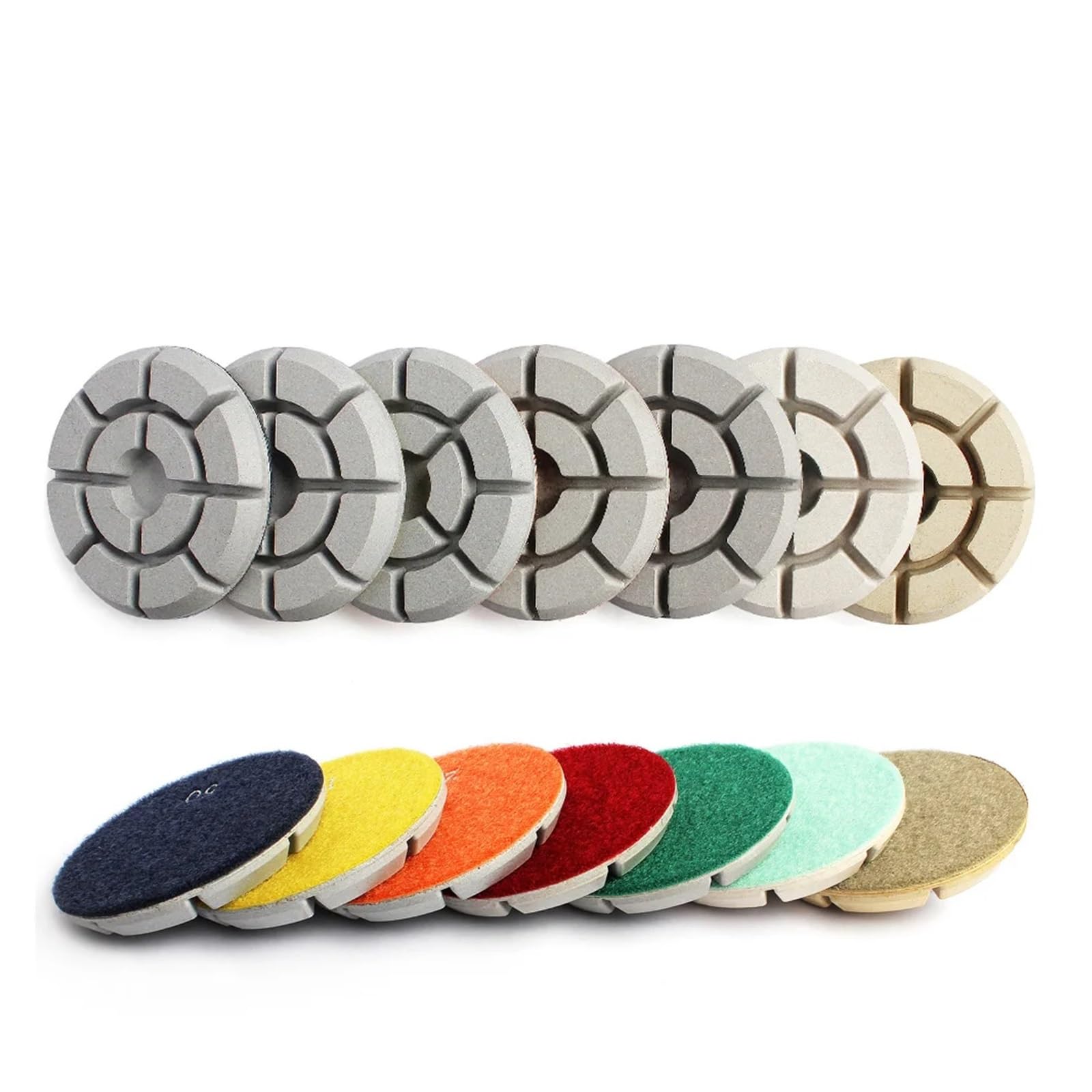 Almohadillas for pulido de suelos de diamante, disco abrasivo de diamante seco y húmedo for piedra, granito, mármol, hormigón, herramienta abrasiva renovada, 3 ", 4", 3 uds. cuicui (Color :