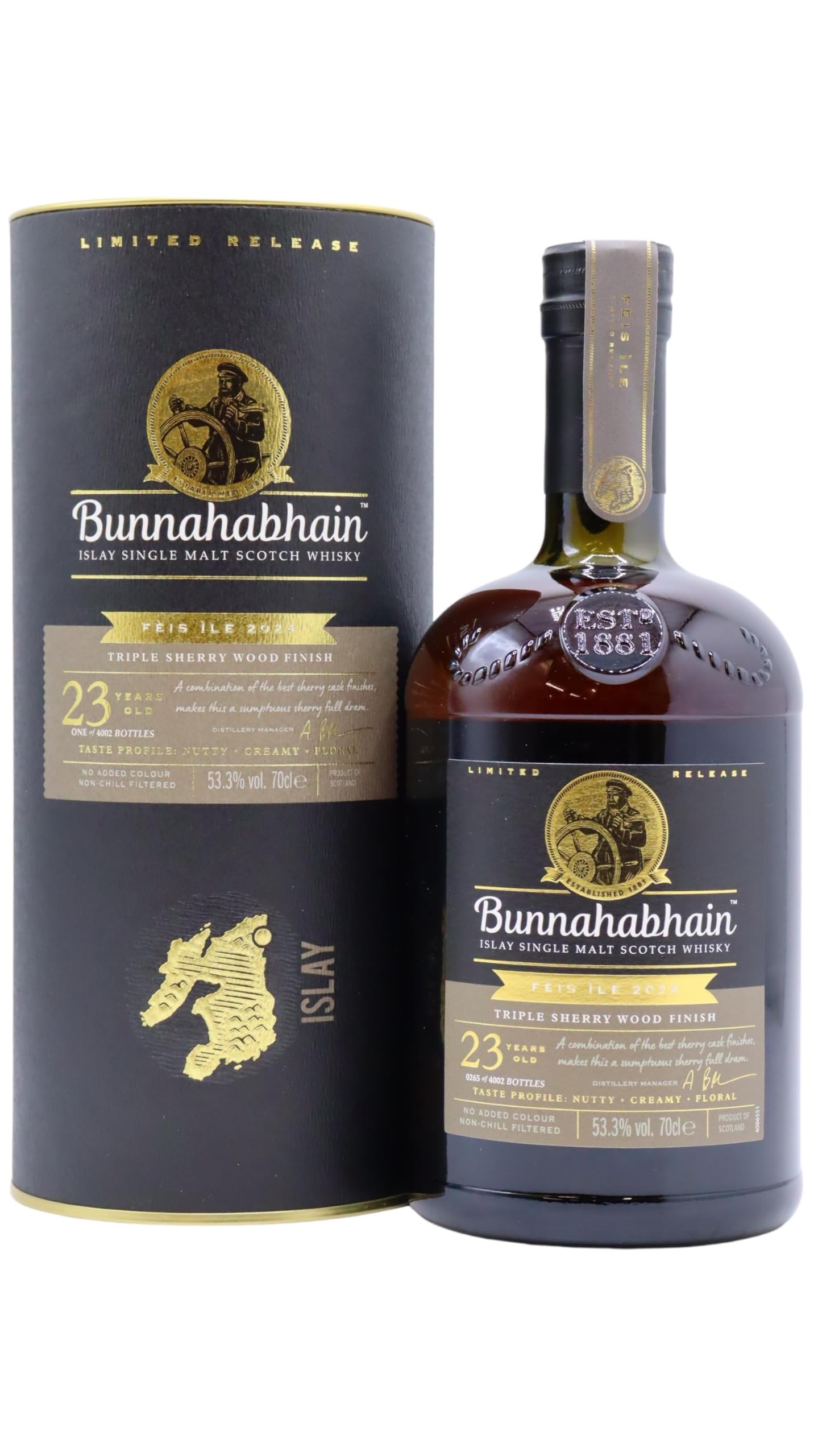 Bunnahabhain Feis Ile 2024 - Triple Sherry Cask Islay Single Ma 1999 23 Year Old Whisky
