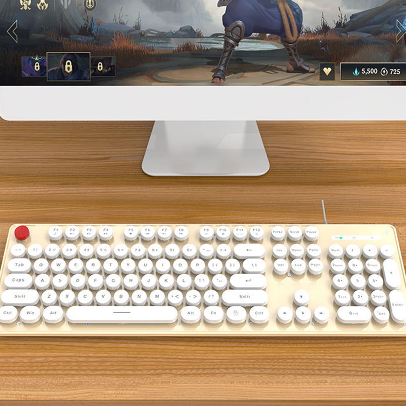 104 klawisze RGB Klawiatura do gier, klawiatura Spirit of Gamer, mechaniczna klawiatura, kompatybilna z Ps4/Xbox/Pc/Laptop/Computer