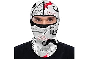 Vintage Hipster Mustache Face Mask for Men