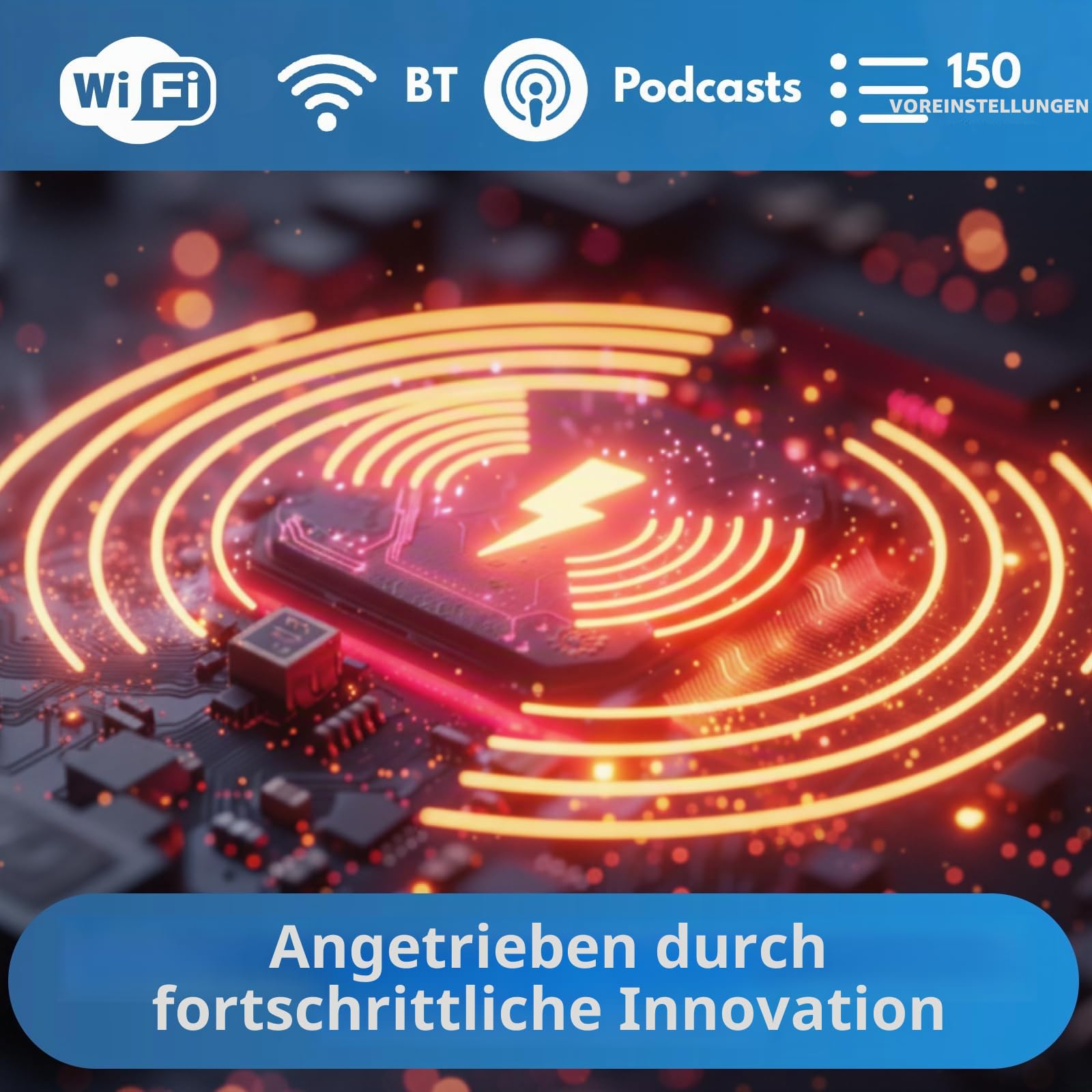 SR40 Internetradio mit Bluetooth, Podcast Player-DAB/DAB+,UKW Stereo Digitalradio, Akku 10+Stunden, 2.0 Lautsprecher,150 Senderspeicher, Radiowecker,Holzgehäuse & Aluminiumgriff-Schwarz