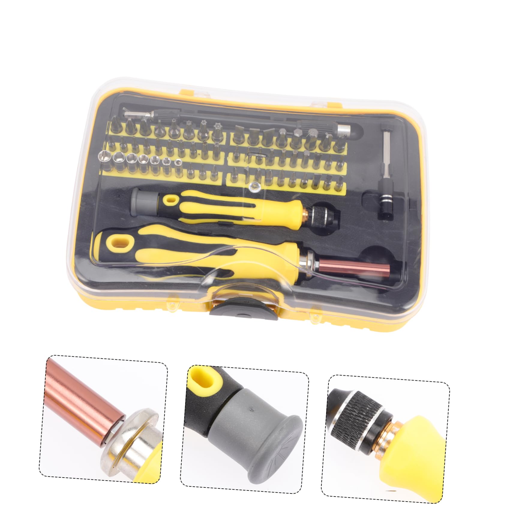 Kit Cacciaviti Multi-funzione, Giallo, per Riparazione | Manuale, Design Semplice e Leggero, Indicato per Telefono e Fotocamera