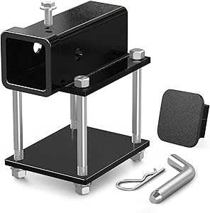 Ohuhu Bolt-on RV Bumper Hitch Receiver Adapter Fits 4-4.5