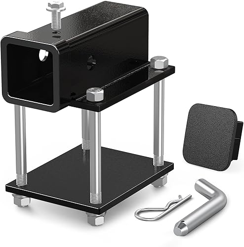 Miniatura 8 de Ohuhu Enganche de Parachoques RV 2 Pulgadas Adaptador de Receptor con Pasador de Enganche y Cubierta de Enganche, Apertura 3500 Libras de Capacidad