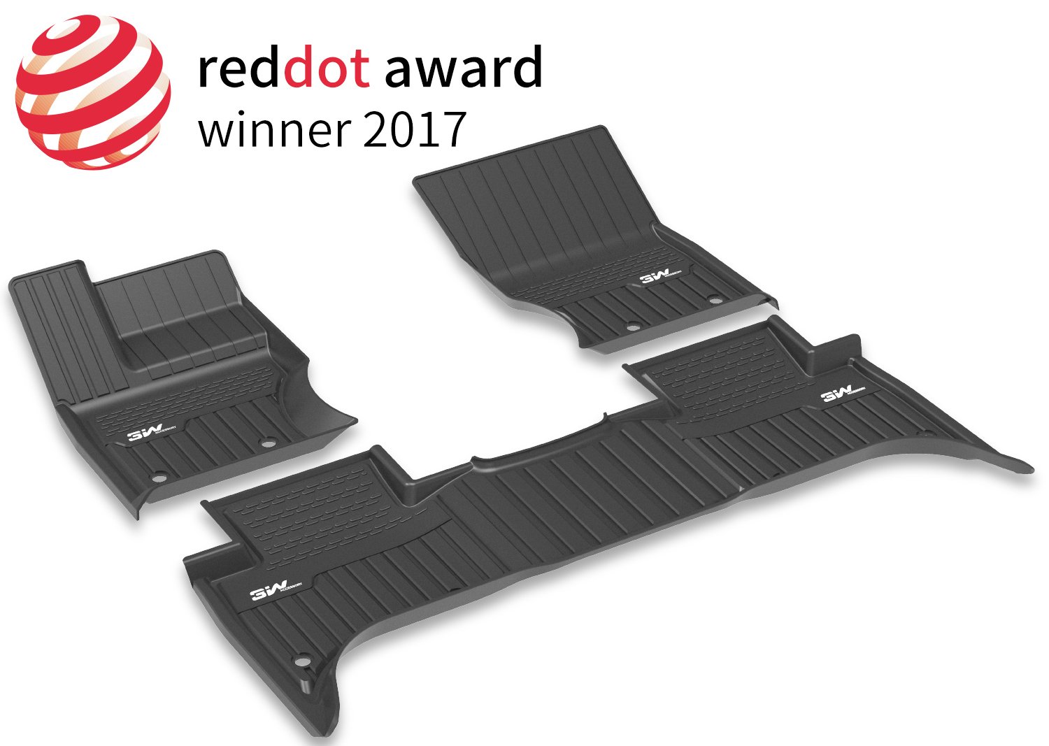 3W Floor Mats for Land Rover Evoque (2020-2022), TPE All Weather Custom Fit Floor Liner for Land Rov