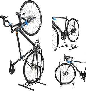 GORIX(ゴリックス) 自転車 スタンド [縦置き 横置き 掛置き L字 3タイプの置き方ができる] ロードバイク サイクルスタンド メンテナンス GX-013D PRO (ブラック)