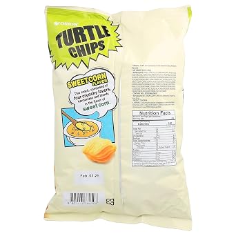 [Combo of 4 Big Packs] Orion Turtle Chips, Flaming Lime/Choco Churros (2) / Sweet corn Flavor, Super Crunch, 5.64 oz