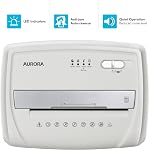 Aurora Desktop Style High-Security Anti-Jam 12-Sheet Micro-Cut Paper and CD/Credit Card/Junk Mail Shredder with 1.8 Gallon Pullout Basket/Security Level P-4
