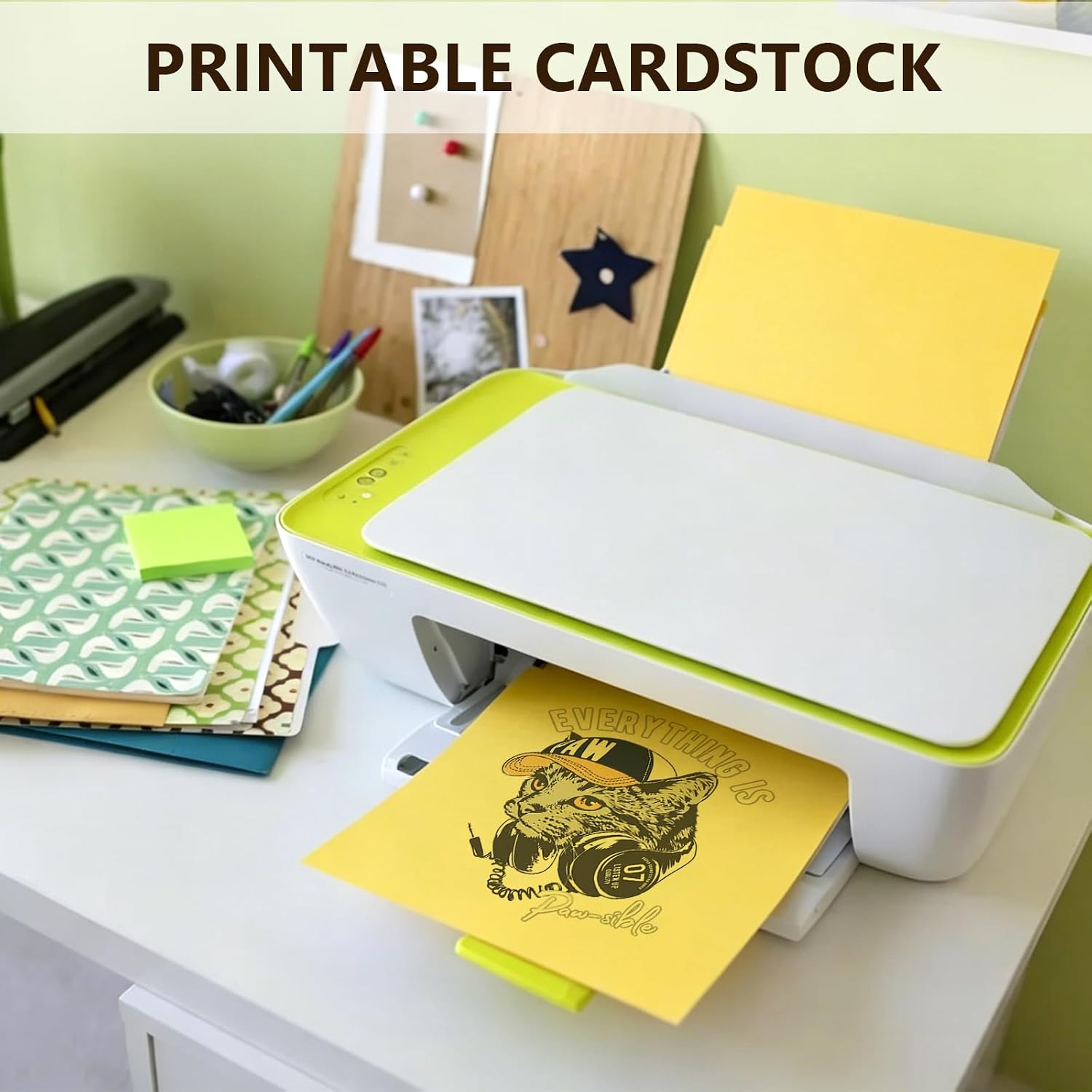 Colored Cardstock Paper, 105 Sheets, 21 Vibrant Colors, 11.4 x 8.2 Inch, 230gsm Thick Card Stock for DIY Crafts, Card Making, Scrapbooking, Printer, Party Decoration & School Projects