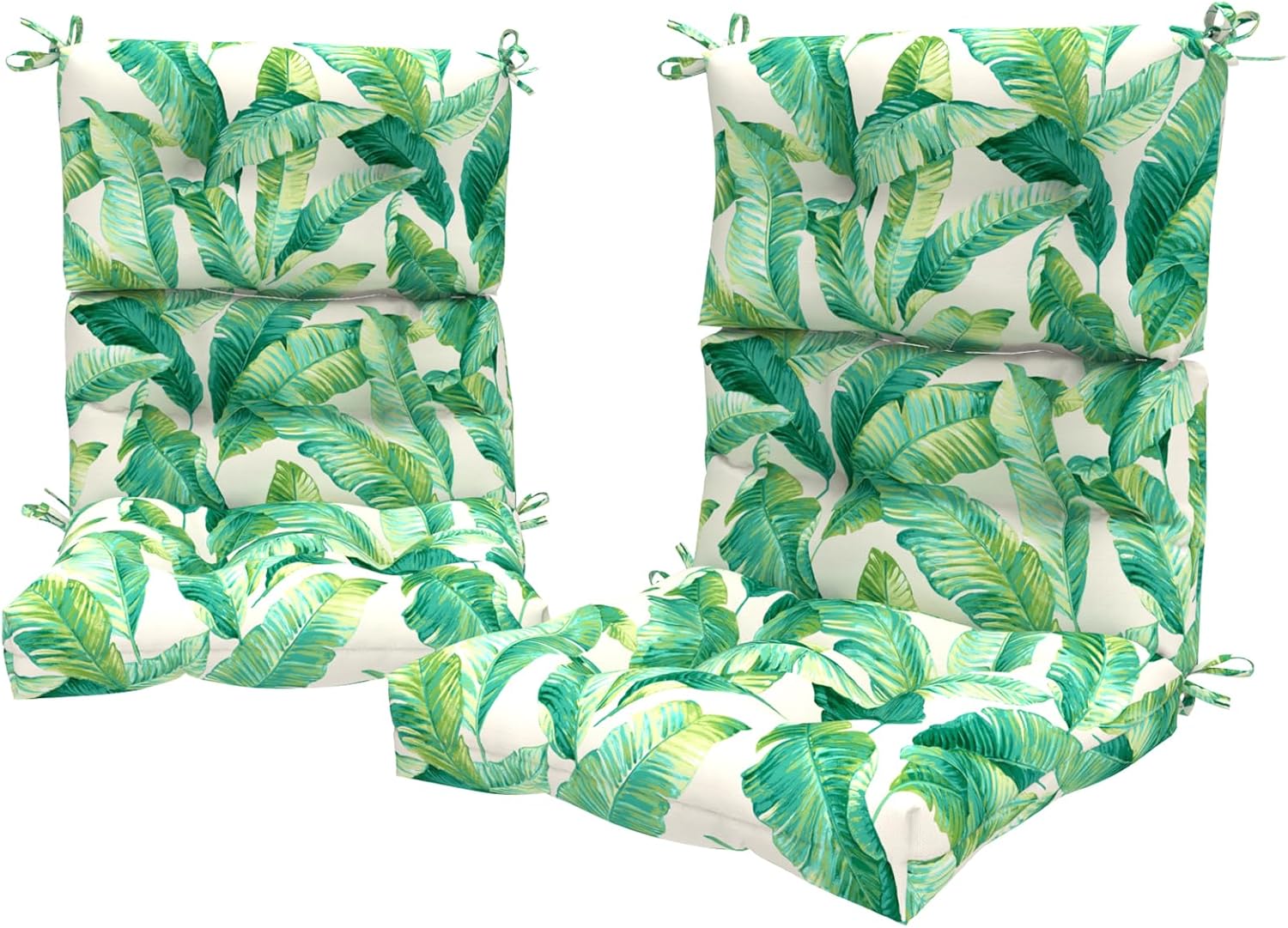 DYTXIII Set of 2 Outdoor/Indoor High Back Chair Cushion