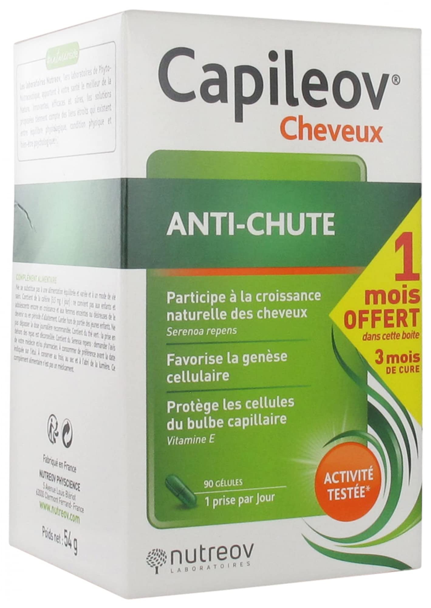 Capileov anti-chute cheveux 3x30 gélules