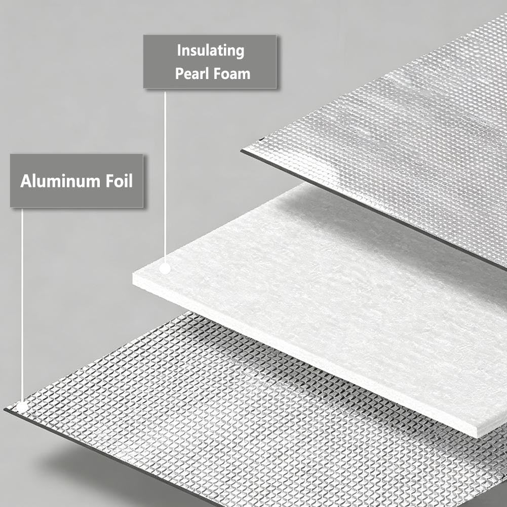 Folia okienna zapewniająca prywatność i chłodzenie z folii aluminiowej