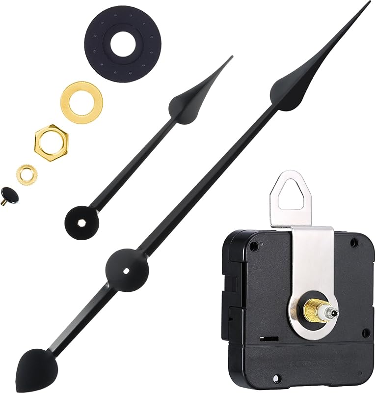 Mecanismo de Relógio de Alto Torque Hicarer com Ponteiros Grandes de 27 cm e Haste de 20 mm
