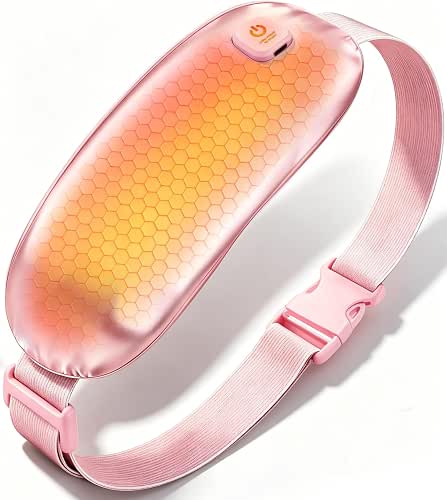 Pure Silk Heating Pad for Period Cramps Portable Cordless Washable