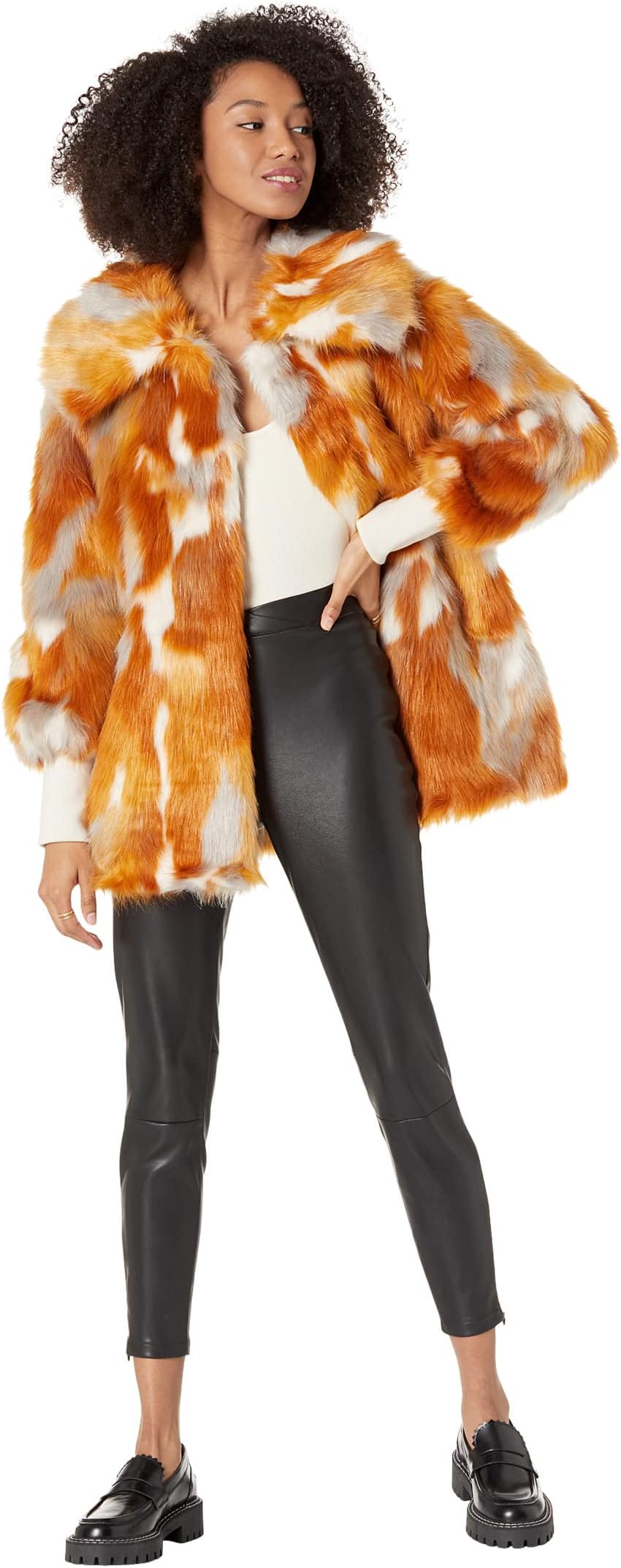 multi fur coat