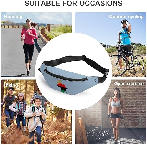 Miniatura 3 de Pan African Pride Fanny Pack for Men Women Lightweight Belt Bag Waist Bag Pack for Travel Sports