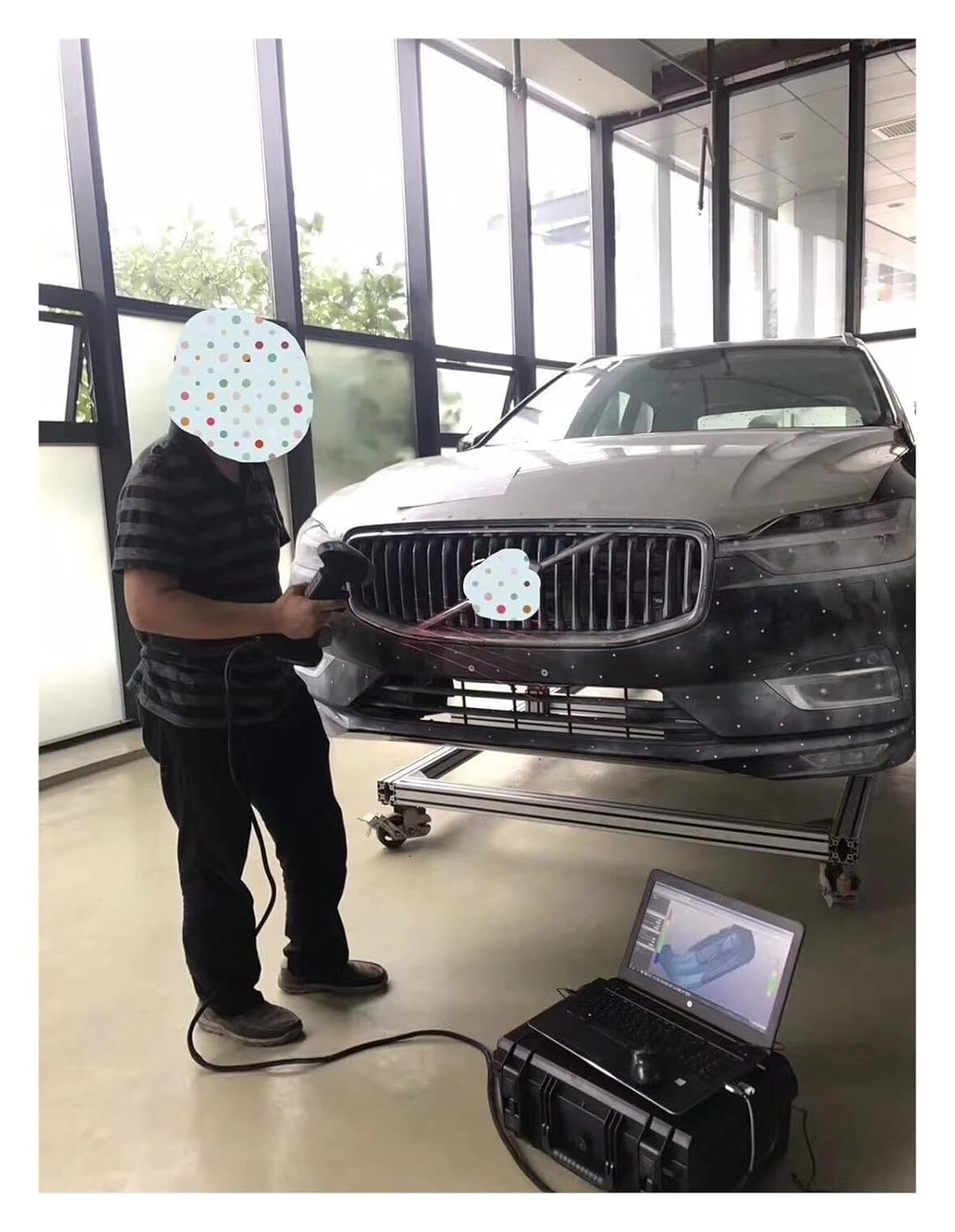 3D-Scan-Marker, 3D-Scan-Spray, 3D-Ganganalyse 3D-Scanning Markierungspunkte Markierungspunkte, Zielpunkte for präzises optisches Tracking und 3D-Scanning(Black Circle,Inner6outer10)