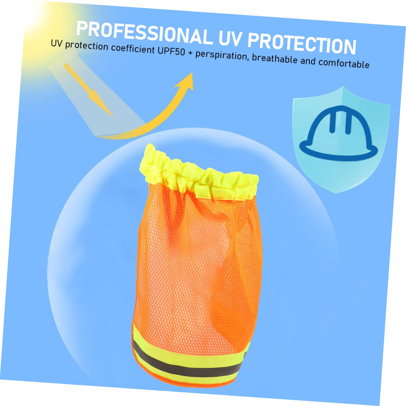SHINEOFI Visiera Parasole Per Elmetto Uv Copertina Casco Hardhat Protezione Per Il Collo Protettore Del Cappello Accessori Per Elmetti Rete in Fibra Chimica