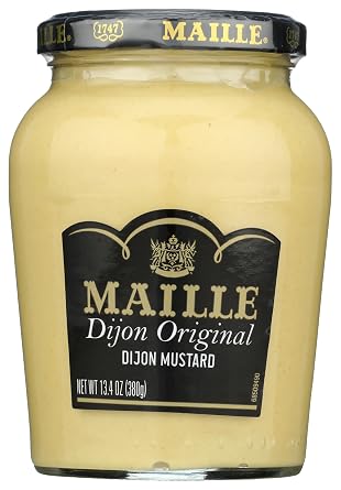 Maille Originale Dijon Mustard, Made in France, Fancy Dijon, 13.4 oz 1PK | For sandwiches, marinades, vinaigrettes and recipes; Dijon Originale; 13.4 oz.