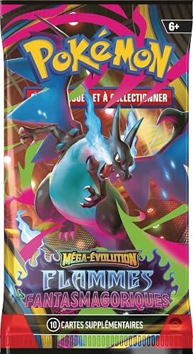 Pokémon : Pokémon TCG Mega Evolution Booster Pack - Phantasmagoric Flames (6 Boosters) - 4