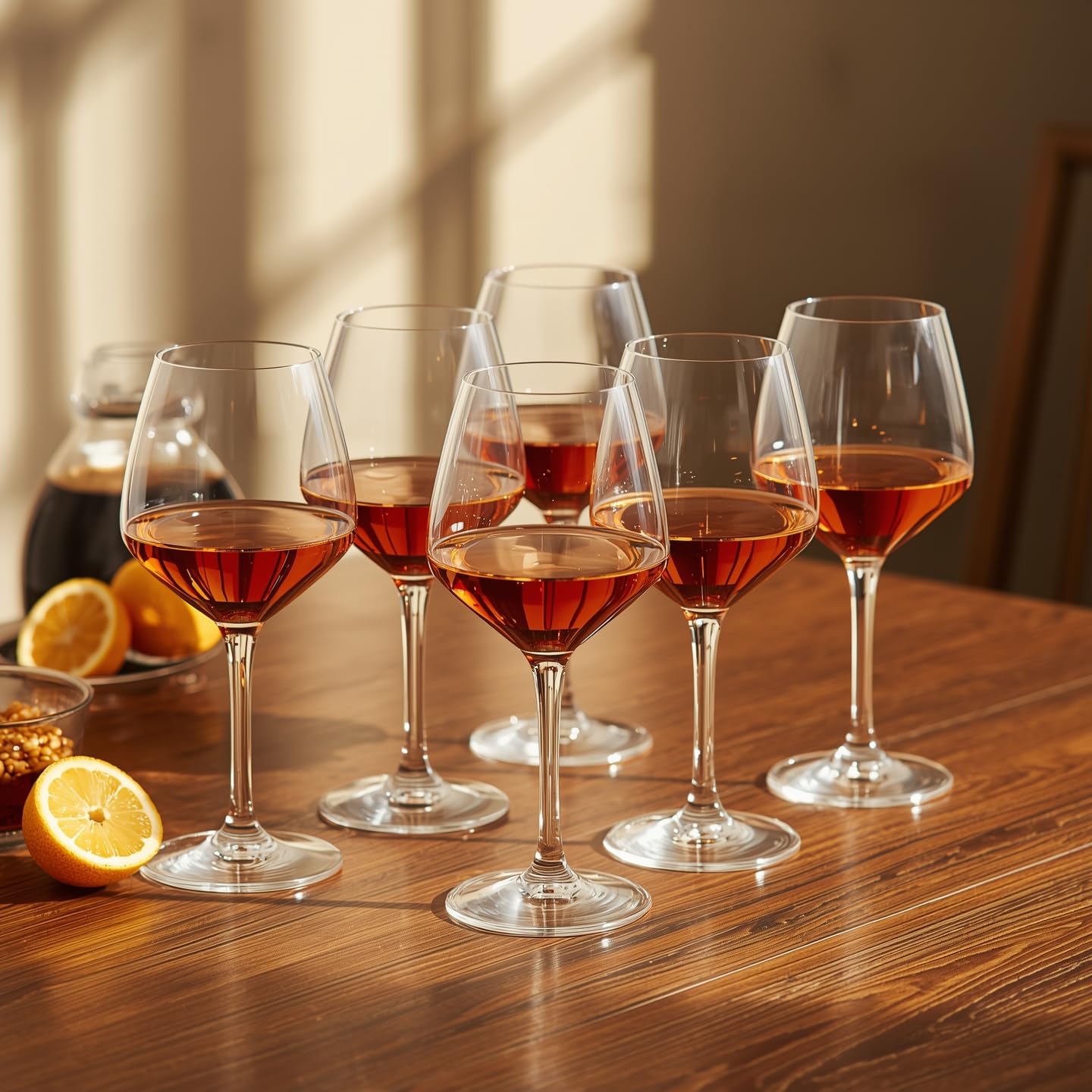 Premium Crystal Wine Goblets - Set of 6 -3