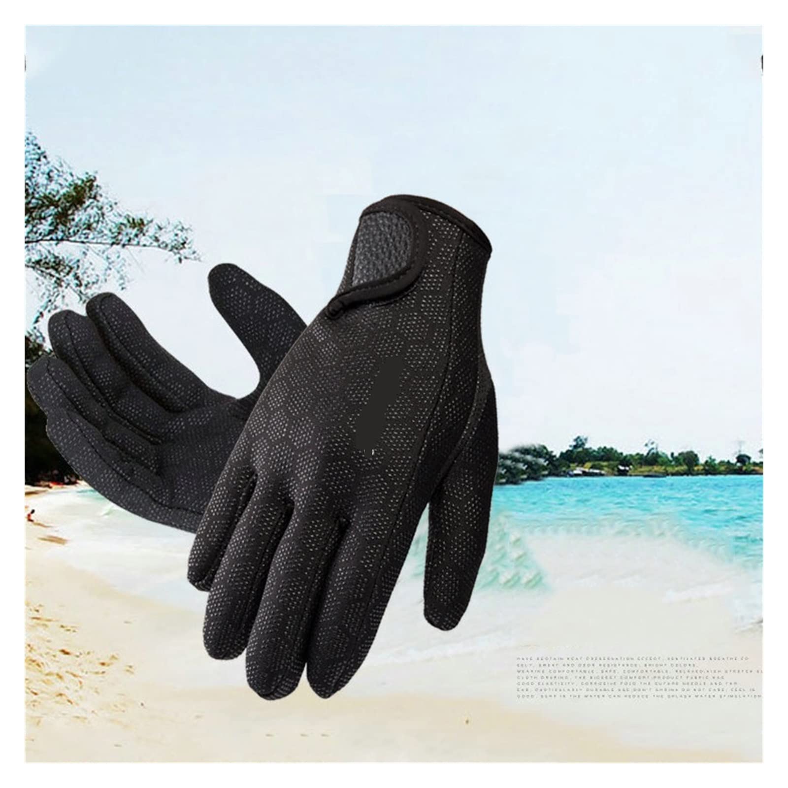 guanti da immersione, 1 paio di guanti da nuoto e snorkeling in neoprene,5 mm for adulti, donne uomini, for surf canoa