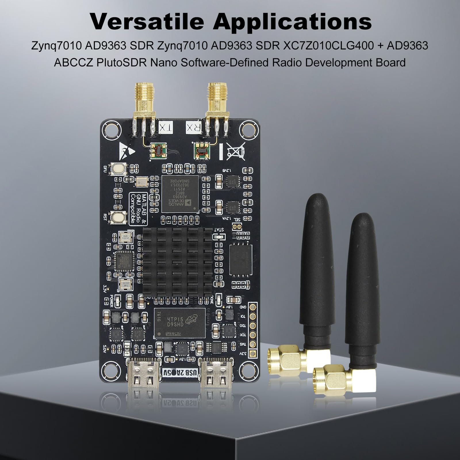 Scheda di sviluppo radio definita software 70MHz-6GHz SDR Scheda di sviluppo radio definita dal software ZYNQ7010 AD9363 per PlutoSDR Nano