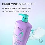 L'Oréal Paris Hair Expertise Hyaluron Pure Purifying & Clarifying Shampoo, With Salicylic Acid and Hyaluronic Acid for Oily Roots and Dehydrated Hair, 828ml