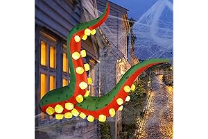 Juegoal Halloween Decorations 5.6FT Tall Inflatable Lighted Kraken Tentacles