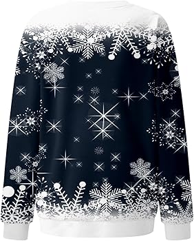 LIANGTUOHAI Pulls Cardigans Pour Femmes Sweat-Shirt Imprimé Décontracté Rétro à Col Rond Et Motif Sapin De Noël (Beige, S