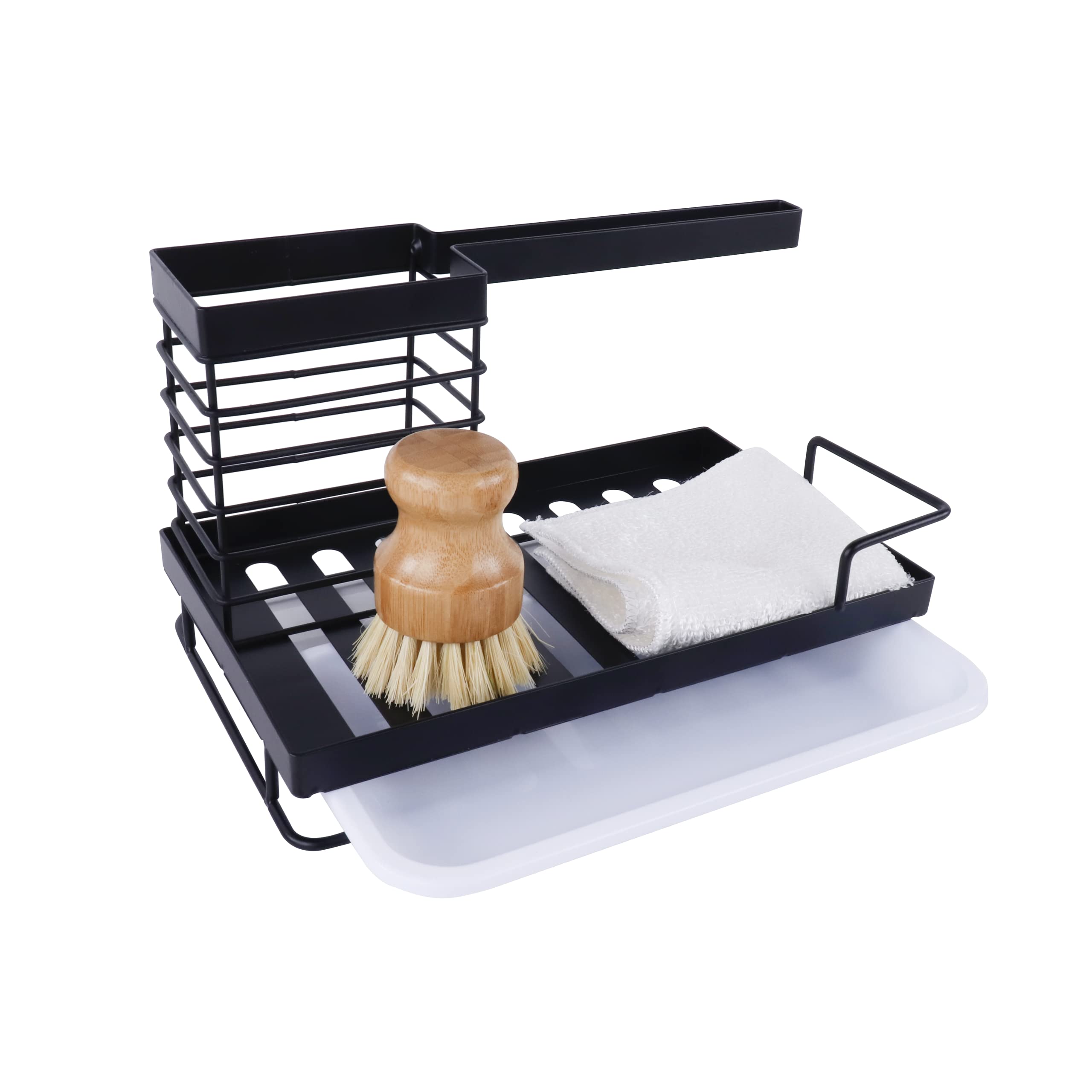 Kitchen Sponge Holder Sink Organizer Kitchen Sink Caddy With Bamboo