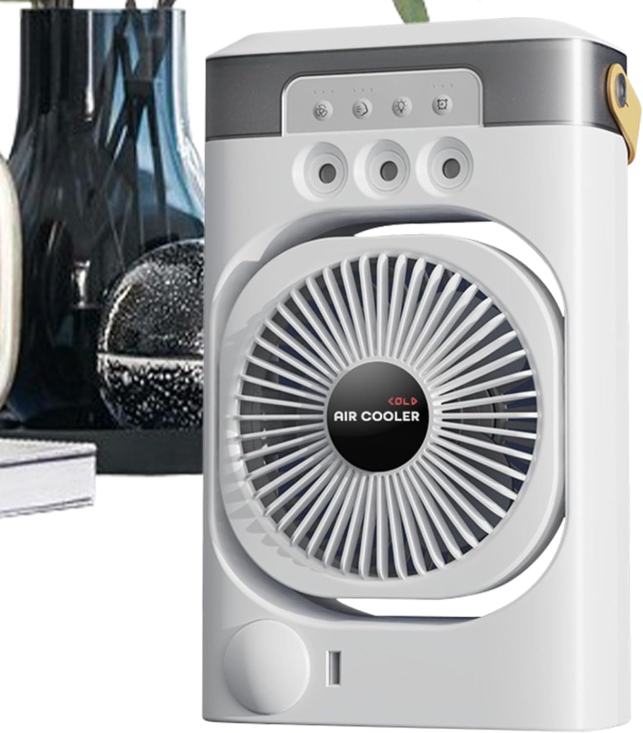 Mini Air Conditioner - Air Conditioner Device, Humidifier Cooler | Portable Air Cooler 3 Steps, Night Life Humidifier, Quiet Operation for Bedroom Perfect Heat Fast Cooling Performance
