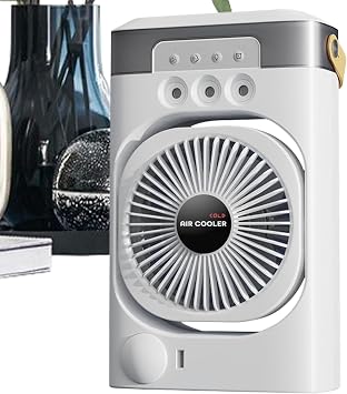 Mini Air Conditioner - Air Conditioner Device, Humidifier Cooler | Portable Air Cooler 3 Steps, Night Life Humidifier, Quiet Operation for Bedroom Perfect Heat Fast Cooling Performance | 120  3